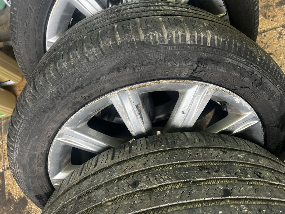 Оригинални джанти с гуми 18 цола 5х112 , AUDI , VW -