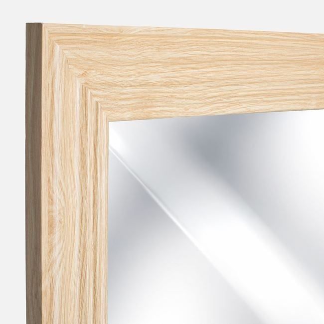 83см! Голямо стенно огледало с дървена рамка