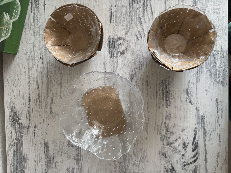 Комплект стъклени купи Helios Summer Rain – 7 купички, чисто нови