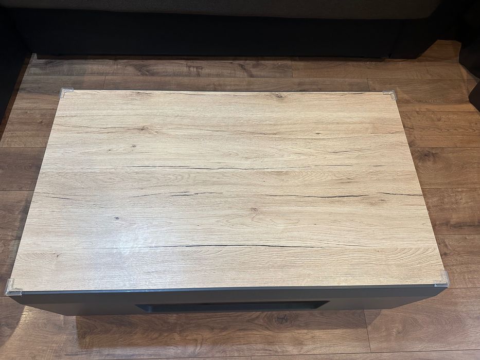 Холна маса в дъб сонома и сив антрацид