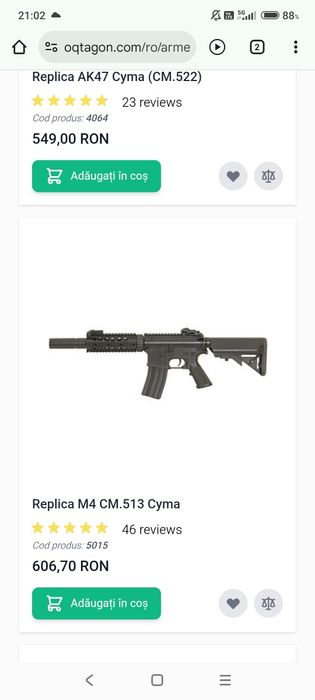 Armă Airsoft Replică M4