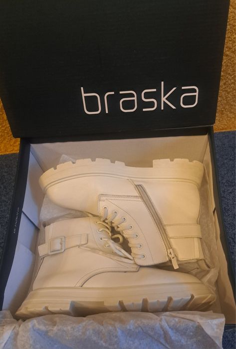 Ботинки осенние Braska, кожа, размер 37-38