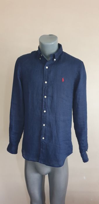 POLO Ralph Lauren Len/ Лен Slim Fit Mens Size S НОВО! ОРИГИНАЛ! Мъжка Ленена Риза.