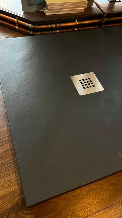 Cadita dus compozit 80x100 cm, gri antracite