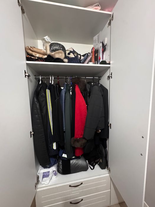 Двуспальная кровать+шкаф