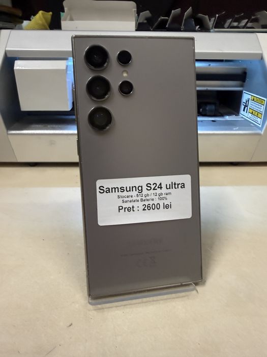 Samsung s24 ultra / 512 gb / 12 gb ram / 100% baterie / impecabil / garantie