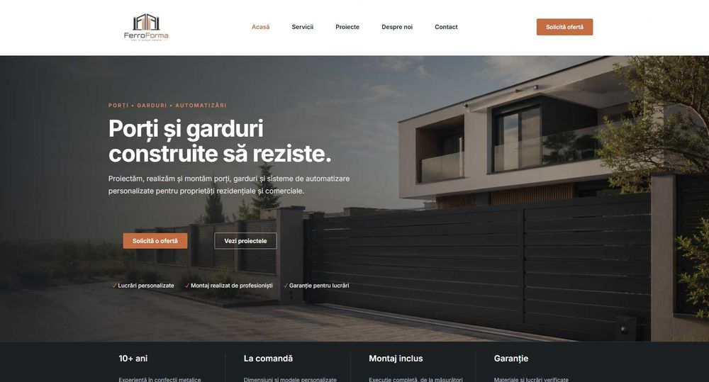 Site web profesional pentru firme | Design modern | de la 690 lei