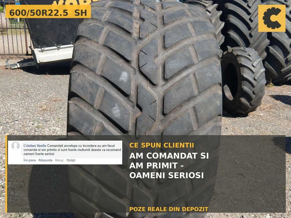 Cauciucuri 600/50R22.5 Nokian Anvelope Remorca Cisterna SH IEFTIN Garantie Factura Joskin Fliegl Krone