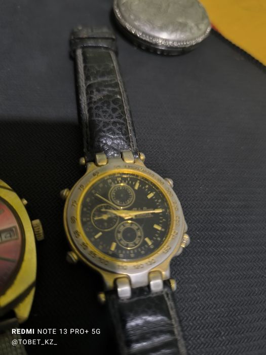 Позолоченные часы 24к