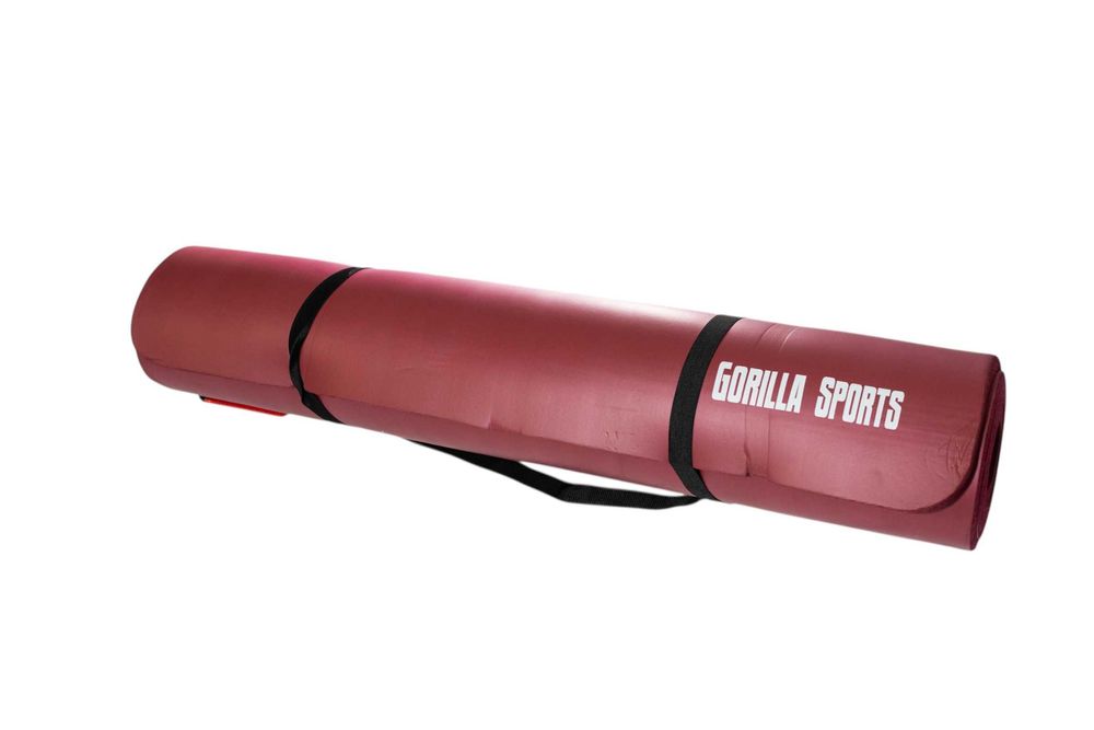 Saltea Yoga 190cm x 100cm x 15mm grosime, rosu