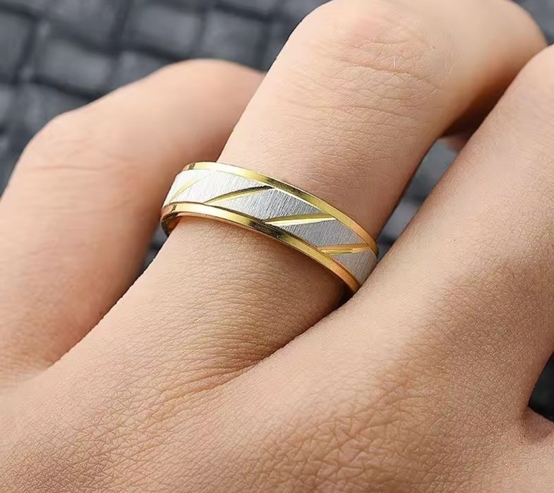 GP167, verighete placate aur 14 k, unisex, marimi diverse