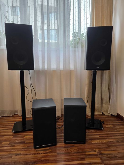 Boxe Edifier R2850DB-BK (150W RMS) + Edifier R2750DB-BK (136W RMS)