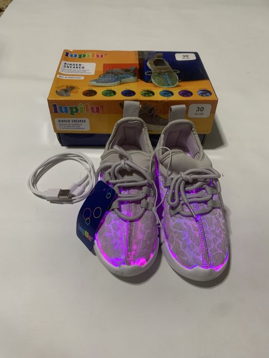 Adidasi copii 29 cu luminite fibra optica Lupilu