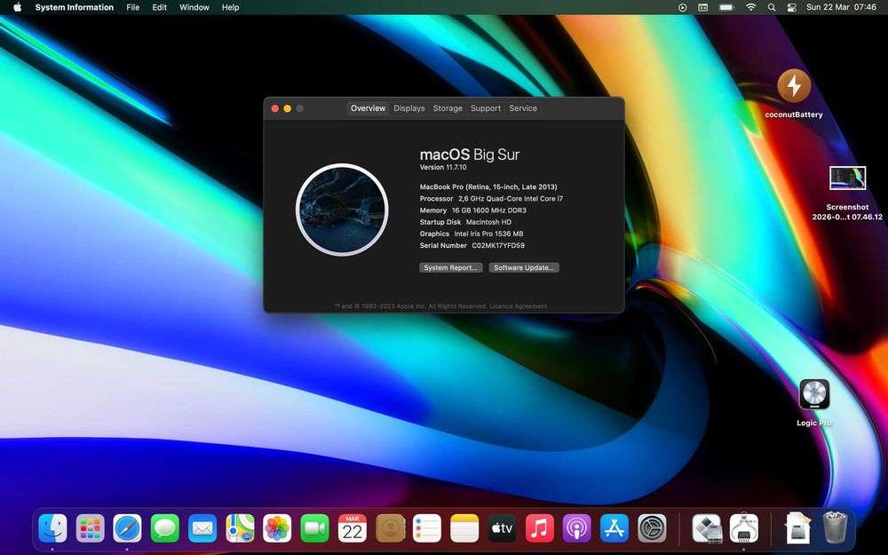 Macbook Pro 15 late 2013, i7, 16gb RAM, 1TB SSD, baterie noua