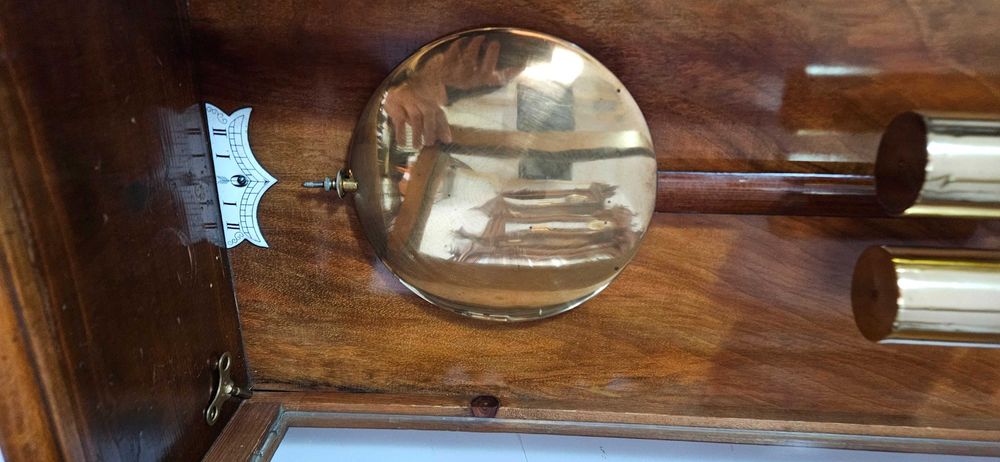 Ceas de perete cu pendul si 2 greutati Gustav Becker