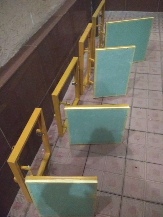 Люк невидимка под плитку кафеля и керамогранита В 60 см  Ш 30 см