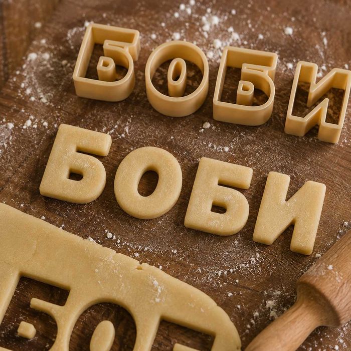 Резци за сладки – Българска кирилица и Латиница | Азбука