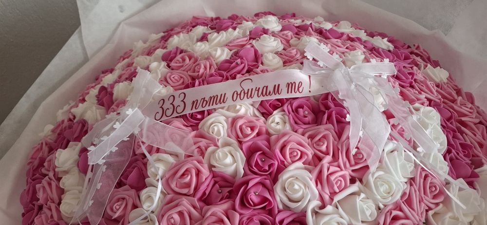 333 рози вечен букет