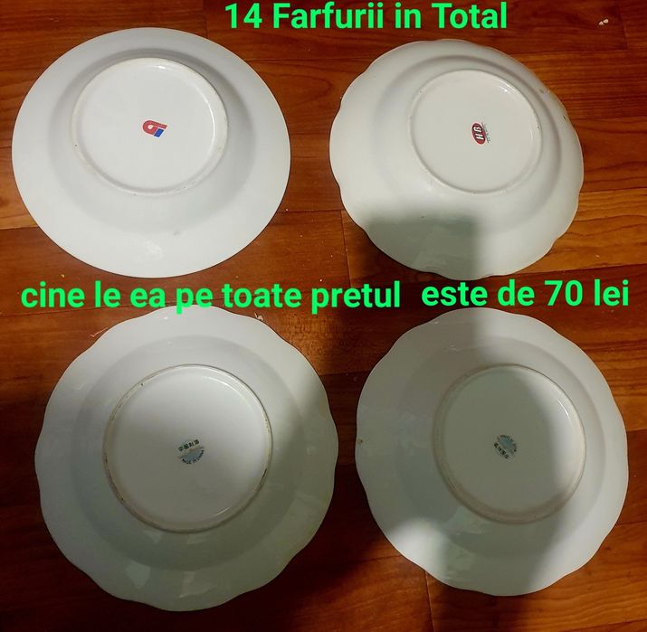 Farfurii portelan cu semnatura