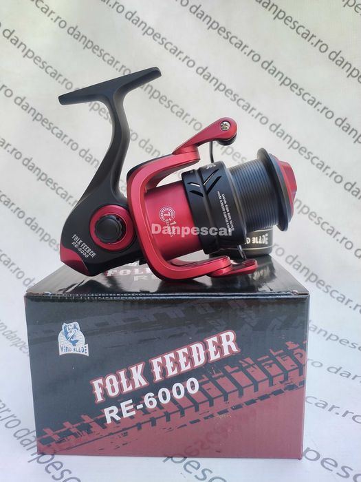 Mulineta WindbBlade FOLK Feeder RED RE6000 8 rulmenti tambur Long Cast
