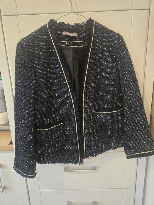 Sacou elegant bleumarin cu buzunare mar m 38