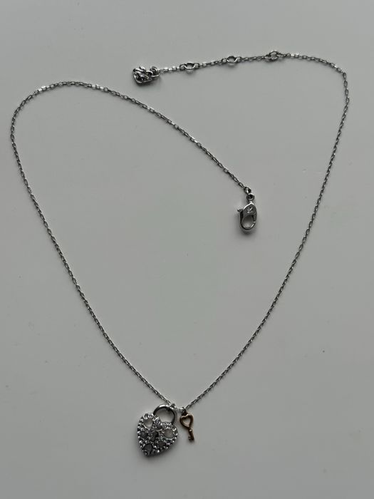 Колье Swarovski с подвеской сердце и ключик