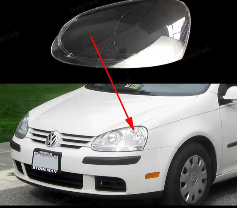 Стъкла за фарове за Volkswagen VW Golf 5 MK5 капаци светлини Фолксваген Голф пластмаси