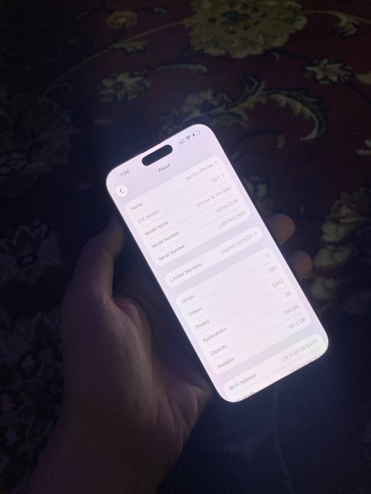 Iphone 16 pro max 256 sim