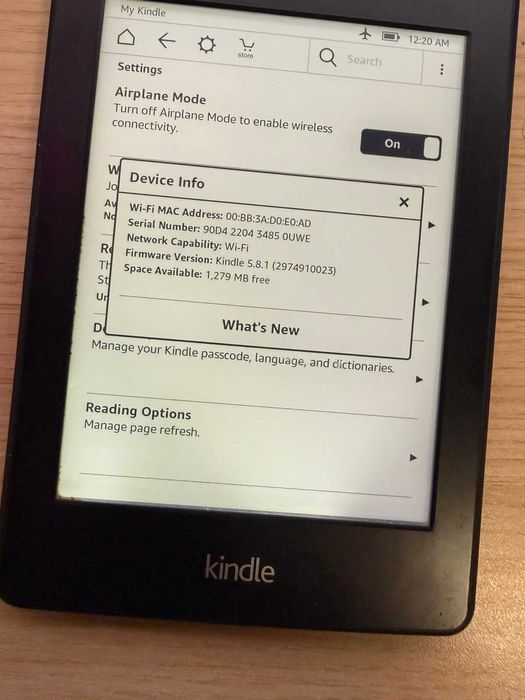 Kindle Genaperwhite 7th Gen