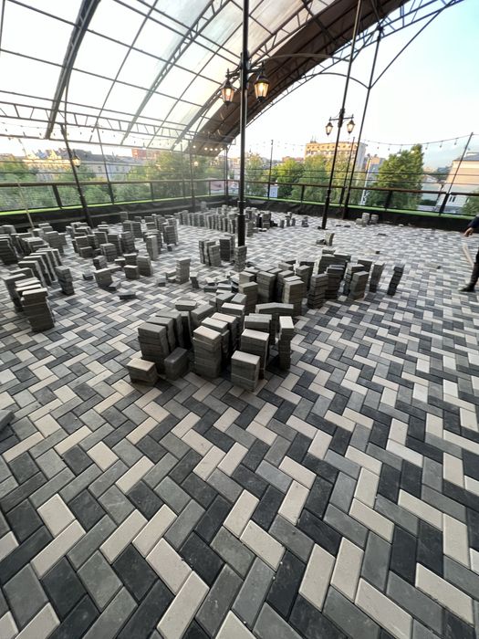 Укладка брусчатки