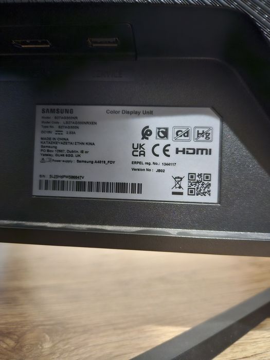 Vand monitor samsung oddysey g3 144hz