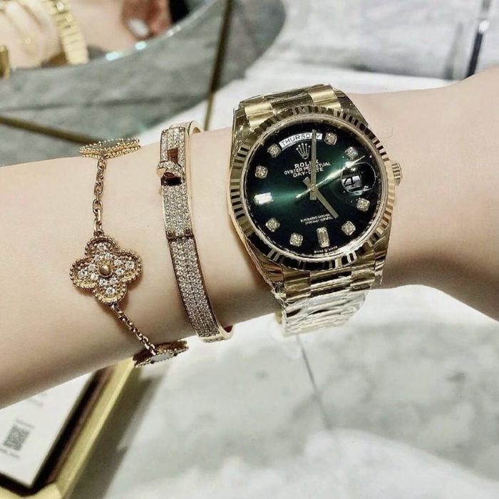 rolex daydate green dial 36,mm