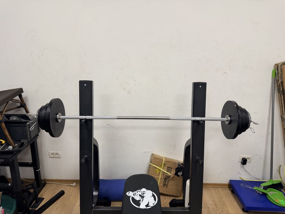 Bara haltera olimpica noua 65 kg, bara z, bara 130 cm. Noi bar drepte