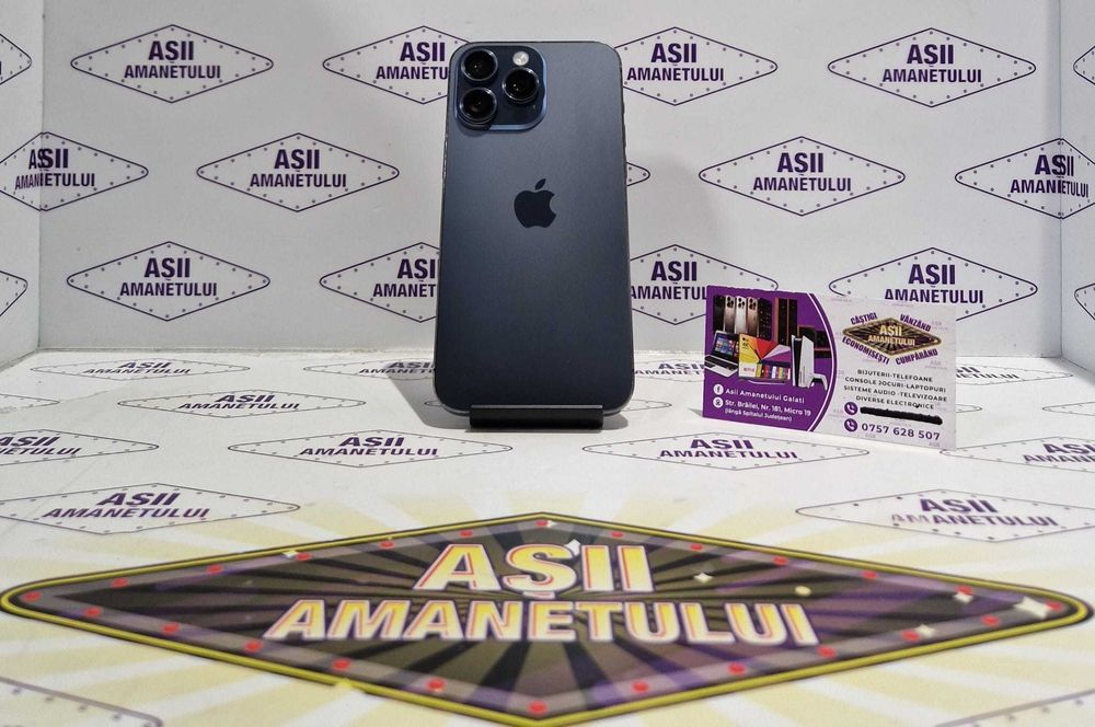 Asii Amanetului - iPhone 15 Pro Max 256gb, 86% baterie