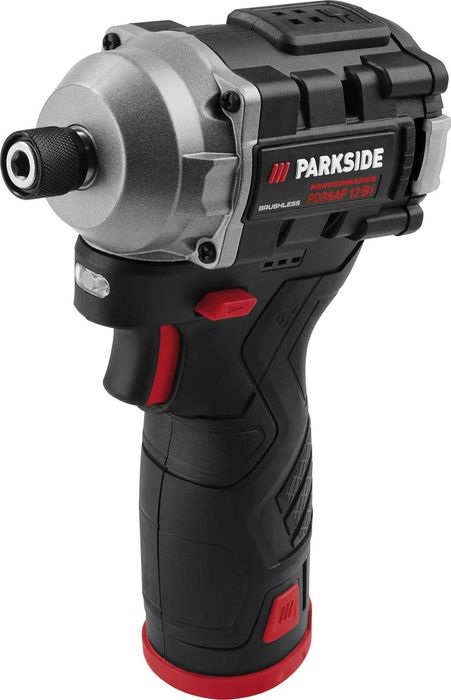 Нов СЕТ безчетков Винтоверт и Импакт 12V Parkside Performance 2 батери