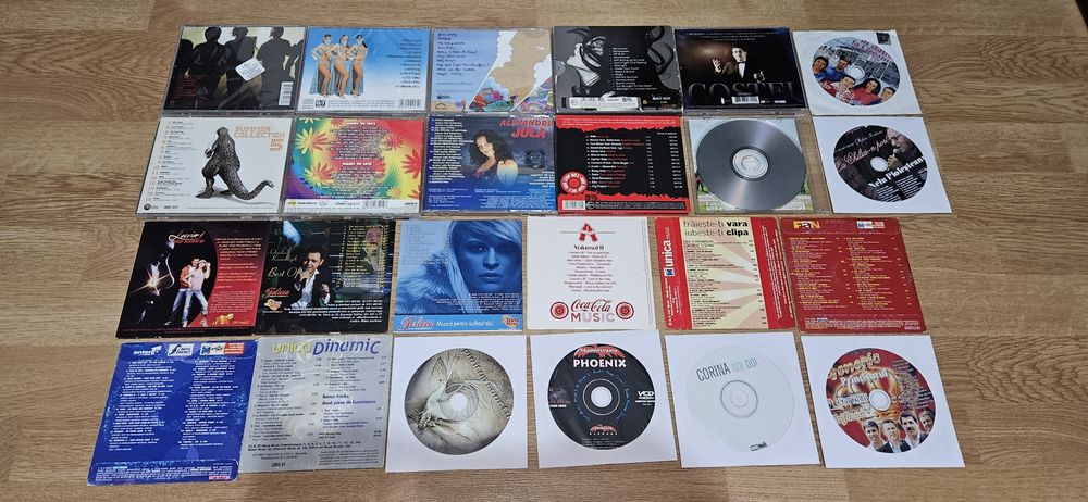 Cd-uri / casete muzica  : Andre, Directia 5, Phoenix, Cargo, Azur
