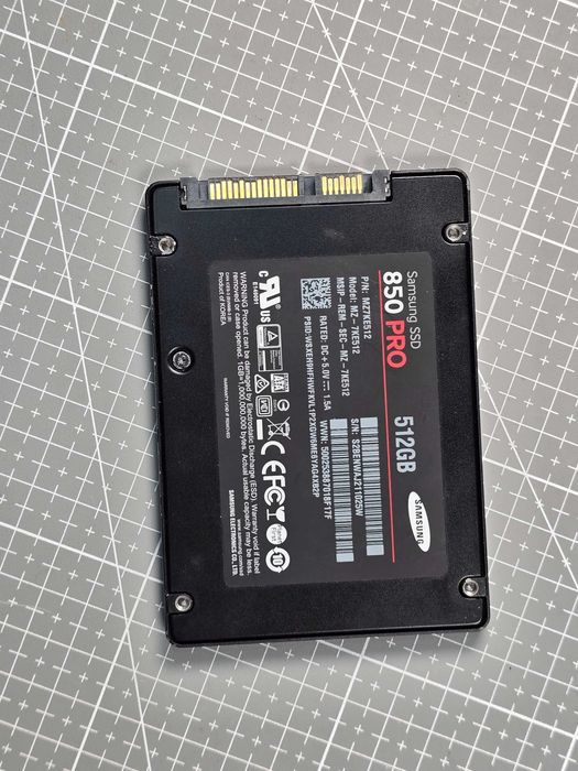 SSD Samsung 850 PRO 512GB – SATA III 2.5 inch / Sanatate 95% – 100%