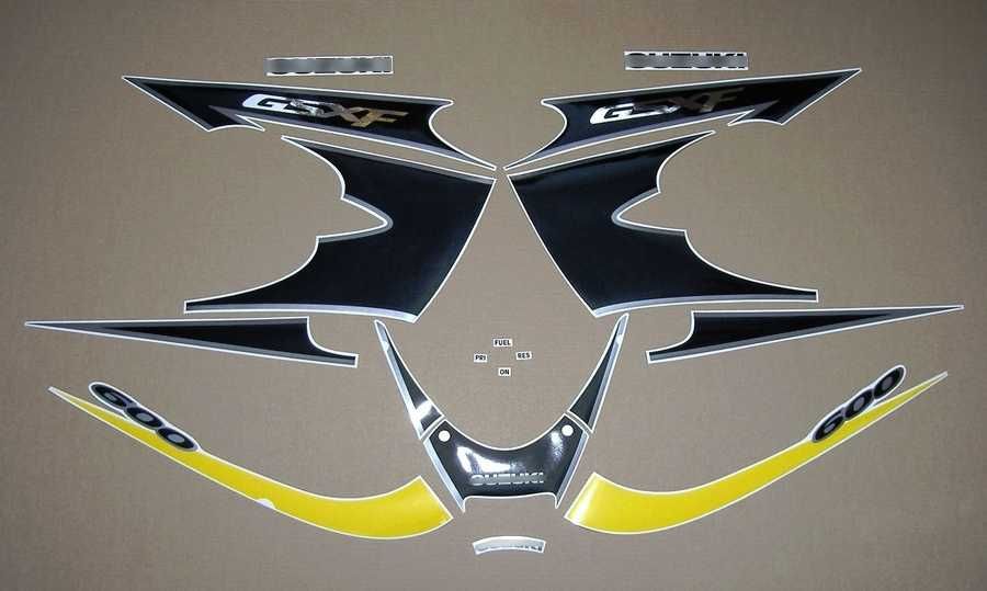 Стикери Сузуки 600 Катана 2000г.-2003г. лепенки Suzuki Katana gsxf