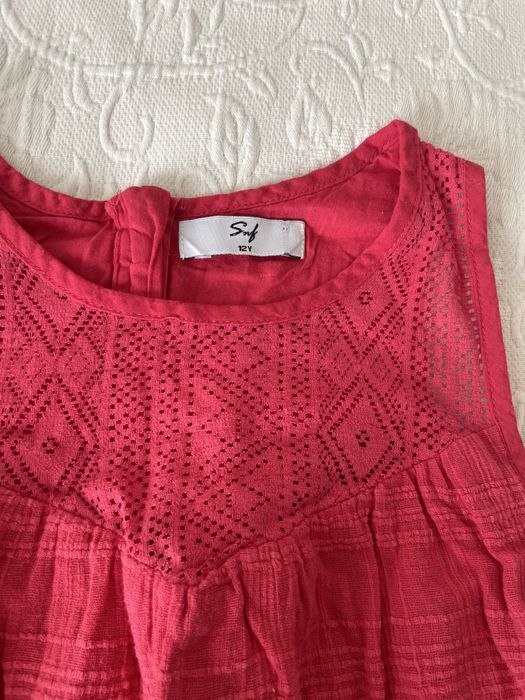 Рокля 12години в малинов цвят