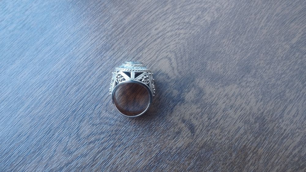 Перстень мужской золотой 22 грамм проба 583. Узук тилла