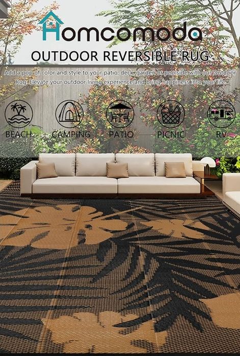 270x365см - Двулицев външен килим Homcomodar