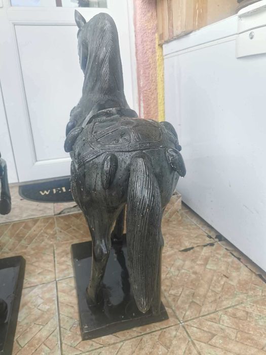 Set statuie de caii decor din bronz