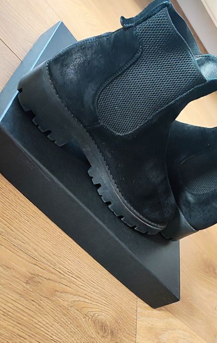 Ghete Musette Toujours negre, piele