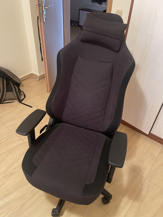 Геймърски стол ABILDAA антрацитно сив текстил