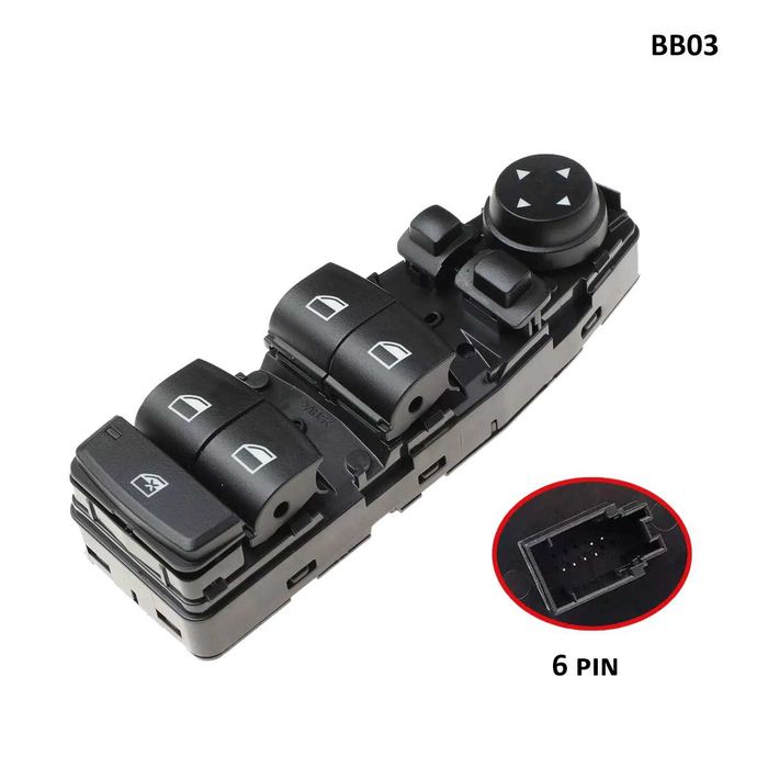 Бутони копчета конзола ел стъкла BMW 5 F10 F11 F07 5GT F06 F25 X3 Ф10