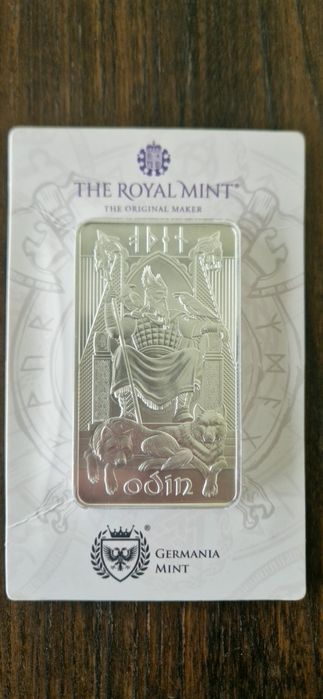 Monedă/Lingou Argint 10 oz (311g) - ODIN (The Royal Mint & Germania Mint)