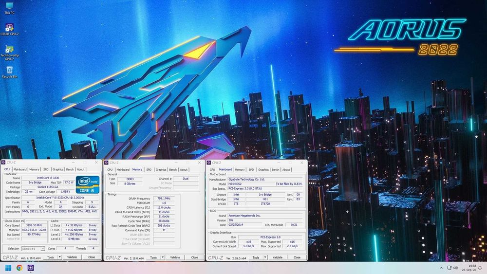 KIT i5 Quad+Placa Gigabyte H61M-DS2 R2.2+8GB RAM+Cooler la 180lei