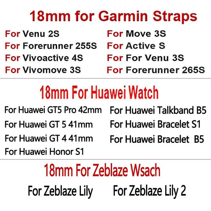 Curea piele 18mm ceas Huawei Watch GT 5 4 41mm Garmin Venu 3S Fossil