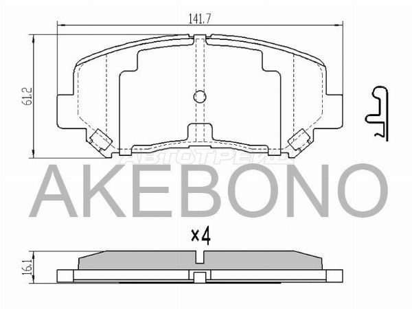 Колодки тормозные Mazda Cx-5