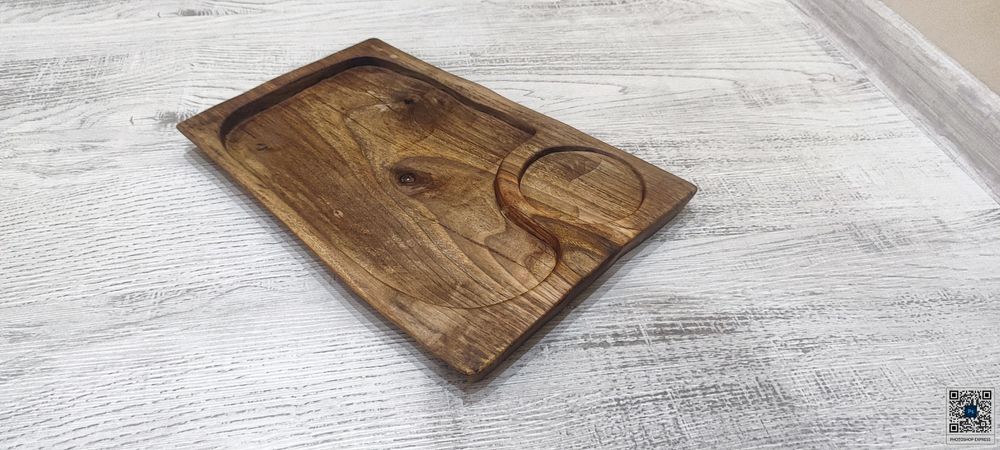 Ръчно изработено плато от орех